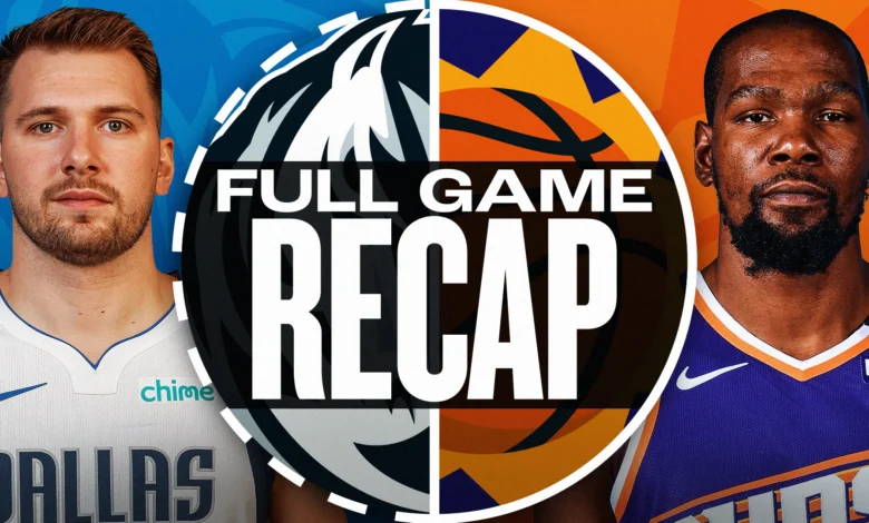 Dallas Mavericks vs Phoenix Suns Match Player Stats