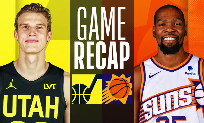 Phoenix Suns vs Utah Jazz Match Player Stats